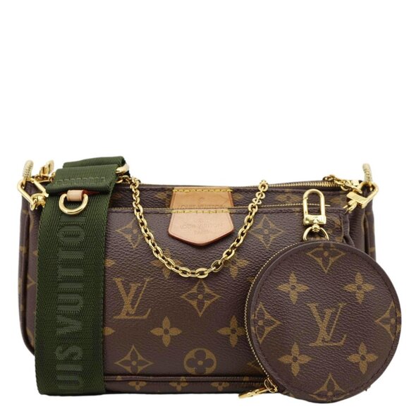 Louis Vuitton  Multi Pochette Accessoires Monogram Canvas Crossbody Bag Brown - Picture 1 of 15